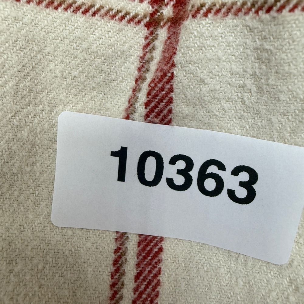 Fjallraven Ovik Twill Shirt Womens S Cream Red Plaid G-1000 Elbow Patch 84134 - Picture 11 of 12